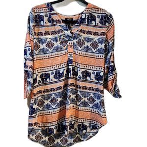Rue 21 size medium elephant design top